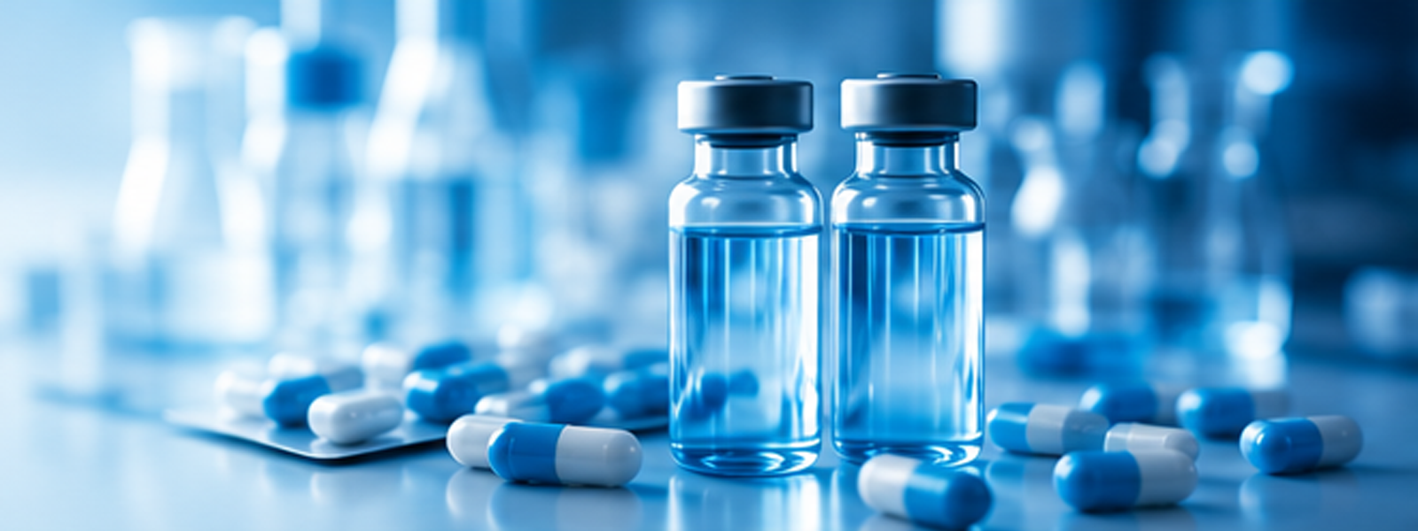 Neutrino presence in the Middle East — pharma vials and capsules